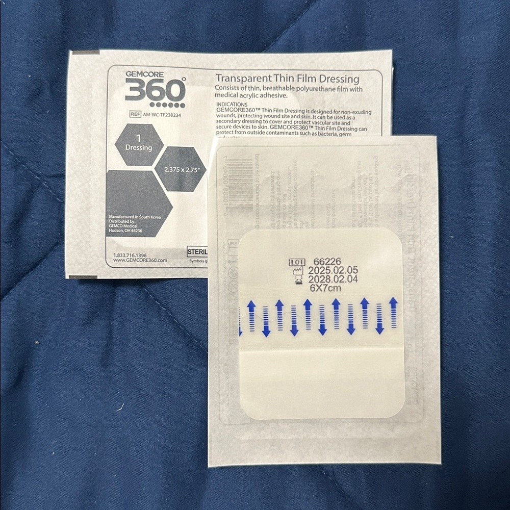 60 Gemcore 360 Transparent Thin Film Dressing